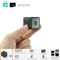 TITATHINK TT08 Wireless Mini Spy Hidden Camera, Perfect as a Home/Office/Nanny/Pet/Dash Cam with Night Vision, Motion Detection, Sd Recording, a 16G SD Included. iOS Android. PC Compatible
