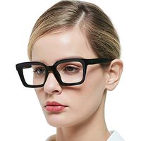 MARE AZZURO Blue Light Blocking Reading Glasses Women Stylish Anti Glare UV Computer Readers 0 100 150 200 250 300 350 400 500 600 (Black, 1.50)