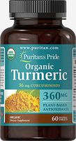 Puritan's Pride USDA Organic Turmeric Curcumin 360 mg-60 Tablets