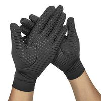 Copper Compression Arthritis Gloves, Full Finger Highest Copper Content Guaranteed Gloves Relieve Symptoms of Arthritis, RSI, Carpal Tunnel, Swollen Hands, Tendonitis 1 Pair (M)
