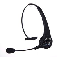 Truck Driver Bluetooth Headset with Microphone LUXMO Wireless Bluetooth Headphones Noise Cancellation on Ear Car Office Phone Headset for iPhone Android Cellphones Call Center Skype PC Tablets