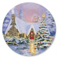 All Hearts Come Home Christmas Envelope Seals - Set of 144 Self-Adhesive, Flat-Sheet, 1-1/2" Sticker Seals, By Colorful Images