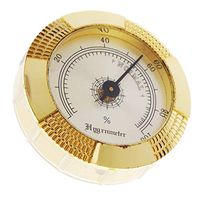 SM SunniMix Vintage Round Humidity Hygrometer & Glass Lens for Tobacco Cigar Humidor Gauge