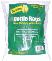 L.H. Dottie RGZ2 Wiping Rags, White, 2-Pound Bag White