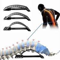 Multi-Level Magic Stretcher Lumbar Support Device Back Support Posture Corrector Chiropractic for Back Pain, Herniated Disc, Sciatica, Scoliosis,Lower and Upper Back Stretcher Support and Pain Relief