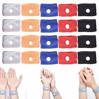 LONG7INES Multicolors Anti Nausea Acupressure Wristbands - Morning Sickness Pregnancy Sickness Motion Sickness Sea Sickness Travel Sickness Natural Motion Sickness (20 Pcs)