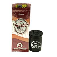 Twisted Hemp Wraps Sweet Flavor All Natural with KC Pop Top (15 Packs)