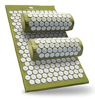 Bed of Nails Original Acupressure Pillow and Mat Bundle, Green