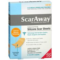 ScarAway Silicone Scar Sheets 8 Each by ScarAway