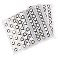 Baisidai 200 Pieces LR44 A76 L1154 AG13 357 SR44 G13 1.5V Alkaline Coin Button Cell Battery