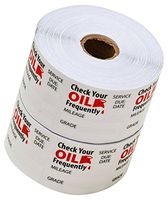 Thasaba Oil Change Stickers Static Cling 1,000 Stickers
