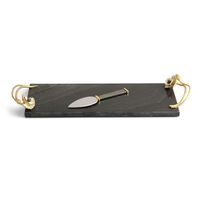 Michael Aram Anemone Small Cheese Board with Spreader
