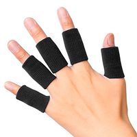 JBM Adult Finger Brace Splint Sleeve Thumb Support Protector Soft Comfortable Cushion Pressure Safe Elastic Breathable for Gym Fitness Exercise Biking Cycling Volleyball Baseball Badminton Tennis