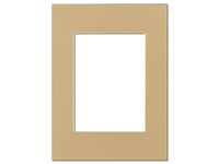 PA Framing, Single Mat, 9 x 12 inches Frame for 6 x 8 inches Photo Art Size - Cream Core/Pear
