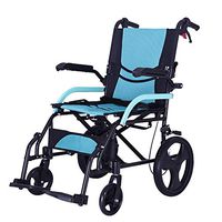 Wheels Folding Self Propelled Wheelchair Attendant Running Brakes Removable Footrests Puncture Proof with Armrest and Portable