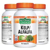 Botanic Choice Kelp Alfalfa - Adult Daily Supplement - Delivers Essential Nutrients to Support Healthy Thyroid Function and Immune System Promotes Overall Wellness and Healthy Body