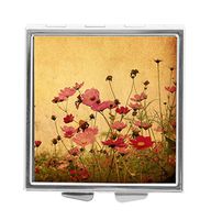 Katrina Pill Box Pill Holder Pill Case Medicine Holder Mint Tin Vitamin Holder Container Pocket or Purse (Vintage Old Flower)