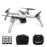 JJRC JJPRO X5 Drone with Camera 1080P and GPS Positioning Brushless Motors 5G WiFi FPV Racing Quadcopter - Gray (3 Batteries + Bag)