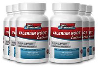 Valerian Root Powder - Valerian Root Extract 4:1 125mg - Valerian Root Extract for Deep, Sound Sleep (6 Bottles 600 Capsules)