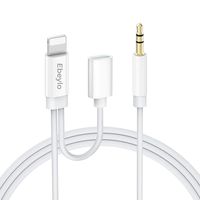 Aux Cable for car, Ebeylo Aux Cord with Charger Compatible with iPhone 6/7/8/X/Xs/Xr/11/11 Pro/iPad/iPod 3.3ft 3.5mm Male Audio Adapter for Car & Home Stereo &Headphone