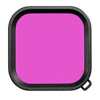 qiguch66 Waterproof Case Diving Protective Housing Lens,1Pc Waterproof Dustproof Diving Lens Filters Accessory for Gopro Hero 8 Camera Purple