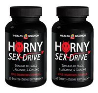 Sexual Support - Horny Sex Drive - Tongkat ali Testosterone Booster - 2 Bottles 120 Tablets