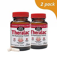 Master Supplements Theralac (2 Pack) - 30 Vegan Capsules - Multi Strain Probiotic for Optimal Gut Health, Immune Booster, Gas and Bloating Relief - Gluten Free - 30 Servings