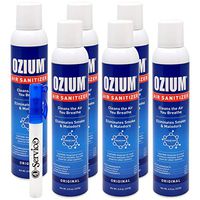 Ozium Air Sanitizer Spray - Glycolized Air Freshener Reduces Airborne Bacteria Eliminates Smoke & Malodors 8oz Spray Air Freshener, Original (6 Pack)