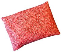 Microwavable Corn Filled Heating Pad and Cold Pack/Washable 100% Cotton Cover (7.5"Wx11"L, Vines - Coral)