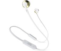 JBL T205BT Wireless in-Ear Headphones with Three-Button Remote and Microphone (Champagne Gold)