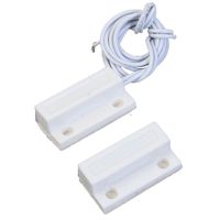 Icstation MC-38 Wired Magnetic Contact Reed Switch for Door Window Security Alarm System Normally Open (Pack of 2 Pair)