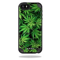 MightySkins Protective Vinyl Skin Decal Compatible with Mophie Juice Pack Plus iPhone 5/5S/SE Case wrap Cover Sticker Skins Weed