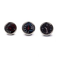 NCElec Table Classic Car Dashboard Small Quartz Clock/Humidity/Thermometer Meter [3 in 1], Perfect Car Decoration