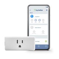 Leviton DW15P-1BW Decora Smart Wi-Fi Mini Plug-In Outlet, No Hub Required, Works with Alexa and Google Assistant