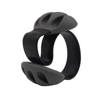 TSJ Desk Cable Management Black 6 Pieces Wire Organizer Clips Sorter for Power Cords, Charging Cables, USB Cords and Phone Line Cord