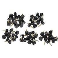 High Heel Tips Replacement, 30 Pairs / 60pcs Women’s High Heel Shoes Replacement Dowels Repair Tips Kit Pin Taps Dowel Lifts Replacement, 5 Different Size 9/10/11/12.5mm,Black