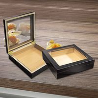 Glass Top Cigar Humidor with Humidifier | Personalized 20 Count Cigar Case, Spanish Cedar Cigar Box | Engraved Cigar Humidor Box, Gift for Cigar Lover