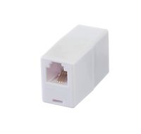 THE CIMPLE CO - Telephone Cord Coupler Phone in Line Coupler - 4 Conductor (2) Telephone Lines - 1 Pack (White)