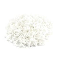 uxcell Plastic Cable Mount Saddle Base 9mm Max Tie Width 200pcs White