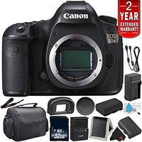 Canon EOS 5DS Digital SLR Camera 0581C002 (Body Only)- Bundle with 32GB Memory Card + Spare Battery + More (International Version) with 2 Year Seller Warranty