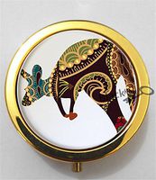 BlackKey Kangaroo 3-Compartment Decorative Pocket Gift Box Case Organizer for Pill, Color 2 -2039