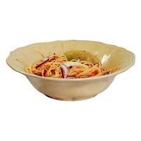 ENYI High-grade Western-style Embossed Ceramic Deep Soup Plate Creative Plate Rice Plate Soup Plate Disc Home Ceramic Plate