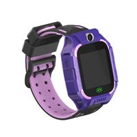 GCARTOUR Kids Waterproof Smart Watch for Girls Boys Students GPS GSM Locator Tracker SOS Phone Call Anti-Lost Game Music SIM TF Card Support (Free, Purple)