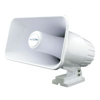 Pa Horn, Weatherproof, White, 15 W