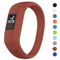 Meifox Compatible with Garmin vivofit JR Bands for Kids,Solf Silicone Replacement Band with Garmin Vivofit JR/Vivofit JR 2 / Vivofit 3 (Red, Small)