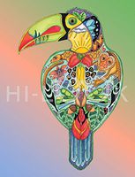 Hi-Look Microfiber Cleaning Cloth - Toucan