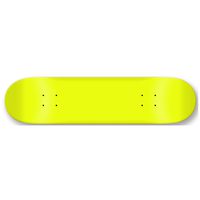 Moose Blank Skateboard Deck, Neon Yellow, 7.75-Inch