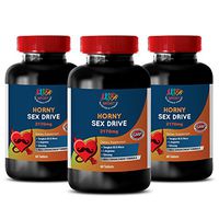 Testosterone Booster for Men Sex - Horny Sex Drive - L-arginine Best Seller - 3 Bottles 180 Tablets