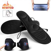 Memory Foam Heated Insoles with Power Display，BIAL Heated Foot Warmer Insole with Rechargeable Battery Powered,Adjustable Temperature Electric Pads Feet Warmers for Men Women Warm Feet on Winter