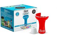 U Pick Color. Large Beamer Hookah Funnel Bowl, Bowl Grommet, Limited Edition Beamer Sticker. Comes in Bubble Wrapped Box (Red)
